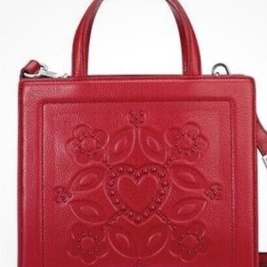 Brighton NWT Deeply in love small tote H37957 Lipstick red